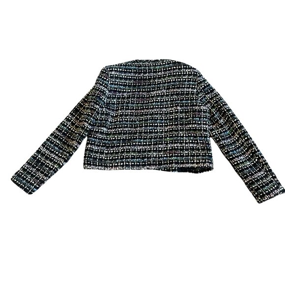 Iro Juane Jacket Open-Front Blazer Black Multi-Color Tweed Size 40 Large NWT NEW - Picture 8 of 14